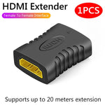 1-2PCS 4K HDMI Extender Female To Female Converter Extension Adapter For Monitor Display Laptop PS4/3 PC TV Hdmi Cable Extension