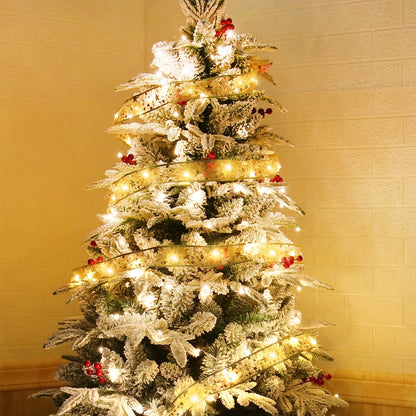 Christmas Decorations LED Ribbon Lights Christmas Tree Ornaments DIY Fairy Lights String Navidad Natal Home Decors New Year 2023