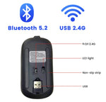 Rechargeable Wireless Mouse Bluetooth Mouse Computer  Ergonomic Mini Usb Mause 2.4Ghz Silent Macbook Optical Mice For Laptop Pc