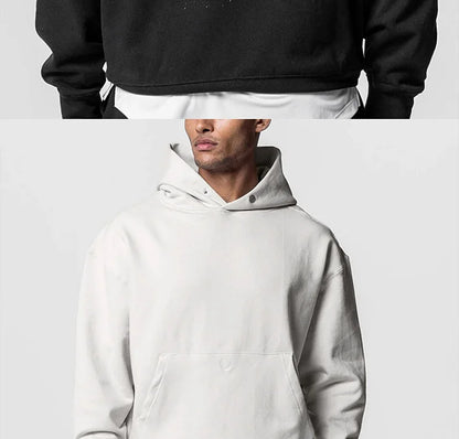 Mens Brand Fitness Long Sleeve Sports Hoodie Bodybuilding Workout Casual Pullover Sweatshirts Male Coat Tracksuit Gym Clothing