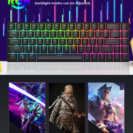 Raven68 Hot Swappable Wired Magnetic Axis Mechanical Keyboard 8K Return Rate Custom Key Range Electronic Sports Gaming Keyboard