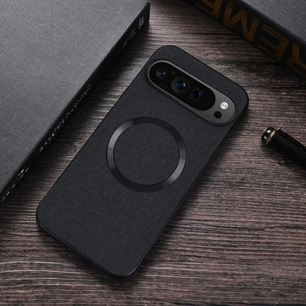 for Magsafe Fabric Cloth Case for Google Pixel 9 8 7 6 Pro XL 7A 8A 6A Magnetic Wireless Charging Slim Cover for Pixel 9Pro 8Pro
