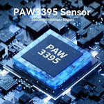 Delux M900PRO Wireless Gaming Mouse Ergonomic 8K Polling Rate PAW3395 63g Magnetic RGB Charging Dock for Right Big Hand PC Gamer