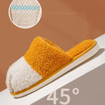 BEVERGREEN Winter Cute Cat Paw Designer House Women Fur Slippers Floor Mute Bedroom Lovers Warm Plush Shoes Indoor Fluffy Slides