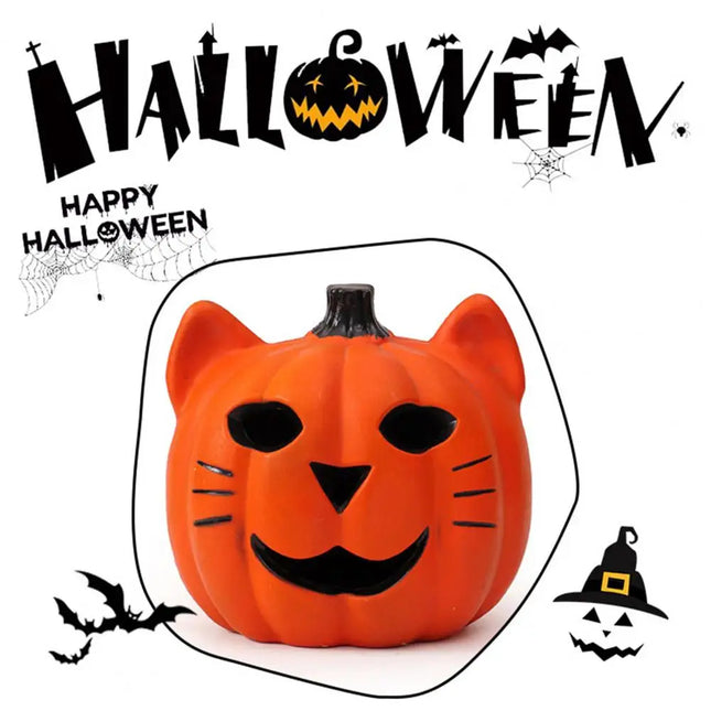 Cute Halloween Decor High-quality Plastic Pumpkin Spooky Halloween Pumpkin Lanterns for Indoor Outdoor Decor Light Up for Party
