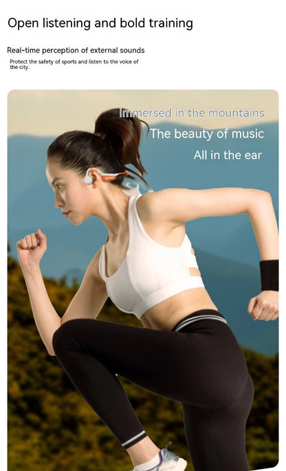 MZYMI A20 Bone Conduction Neckband Wireless Earphones Mijia Bluetooth Headphones Sports Over Ear Headset With Mic Stereo Earbud