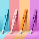 Eyebrow Tweezer Colorful Hair Beauty Fine Hairs Puller Stainless Steel Slanted Eye Brow Clips Removal Makeup Tools