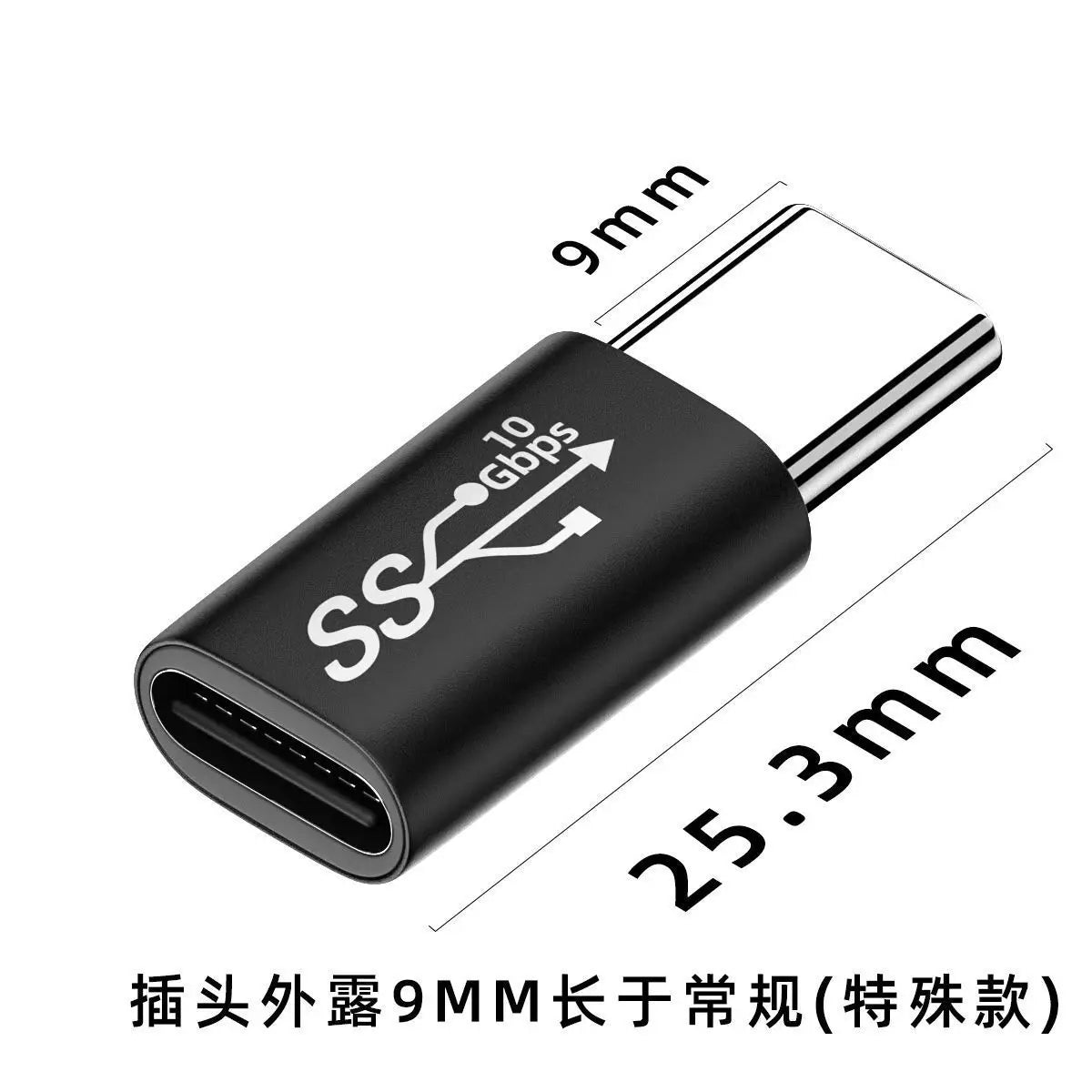 NNBILI Right Angle 90 Degree USB 3.1 Type C Adapter Female To Male Converter 10 Gbps USB C Charge Data Sync Extension Connector