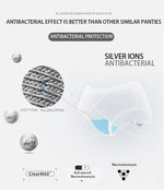 FINETOO 4Pcs Cotton Striped Underwear Women's Panties Letter Belt Briefs Ladies Low Waist Lingerie Solid Breathable Underpants