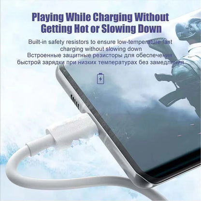 NNBILI 1-3PCS 10A 100W Type C Super Fast Charging Cable Data Cord For Samsung Huawei Xiaomi Redmi Quick Charing USB C Cables NNB