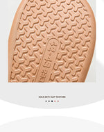 Comwarm Women Cotton Slippers Winter Warm Plush Lined Outdoor Slides Couple Non-slip Furry House Slippers Soft Cozy Cotton Shoes