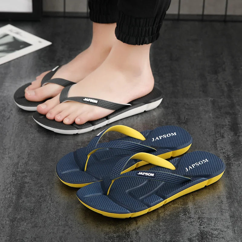 Fashion Blue Massage Slippers Men Flip Flops Sale Big Size 48 Casual Slides Men Non Slip Beach Slippers For Men chanclas hombre