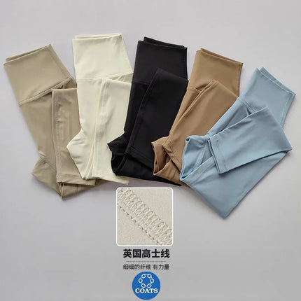 High Quality Sport Leggings For Women High Waist Yoga Leggings Soft Breathable Sports Tights Leggings Fitness Gym Elastic Pants