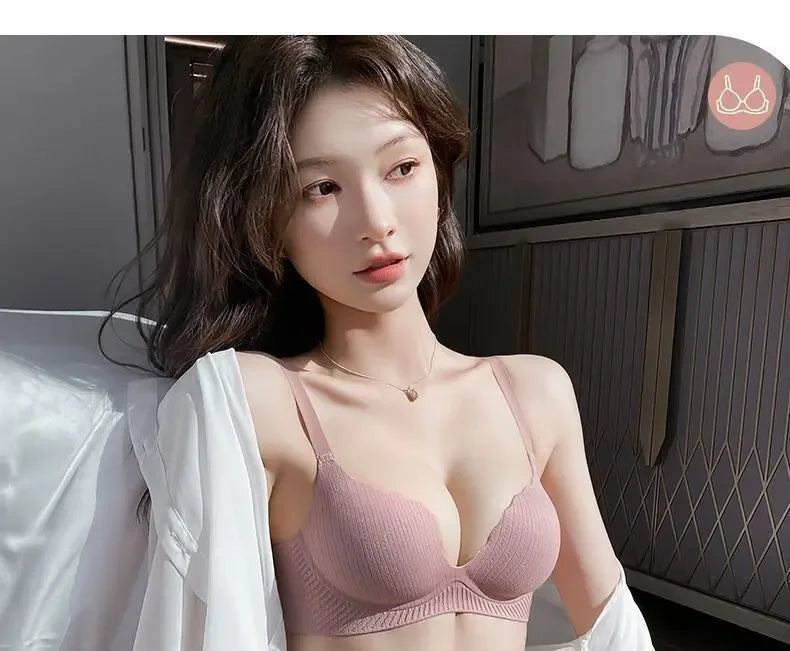 2024 New Push Up Bra for Small Chest  Ultra Thick 6CM Padded No Steel Ring Comfortable & Sexy Lift Lingerie for Flat Chest Women