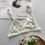 SP&CITY Summer Sexy Lace Tube Top Women Hollow Out Bralette Thin Chest Girl  Bras Seamless Transparent Lingerie French Underwear