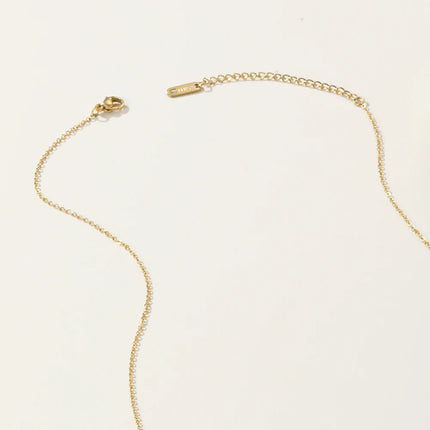 YACHAN Stainless Steel Chains Necklace for Women Turquoise Natural Stone Pendant 18K Gold Plated Necklaces Trendy Jewelry Gift