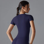 Yoga Vest Training Fitness Top Windproof Running Suit Solid Colour Cycling Fitness Quick Dry Women's Sweatshirt