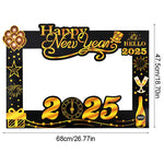 2025 Crown Number Foil Balloons Happy New Year Eve Party Decoration Photo Booth Props Supplies Christmas Home Decor Navidad 2024