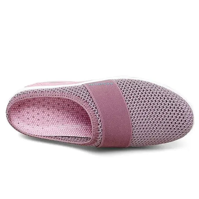 Women Wedge Breathable Slippers 2024 Summer Anti-slip Premium Sandals Vintage Casual Female Platform Shoes Plus Size Slides