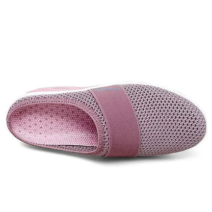 Women Wedge Breathable Slippers 2024 Summer Anti-slip Premium Sandals Vintage Casual Female Platform Shoes Plus Size Slides