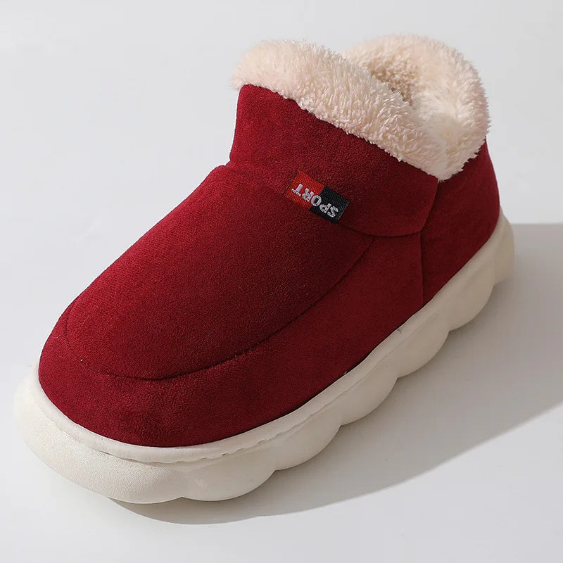 Asgard Classic Plush Slippers For Women Winter 2024 New Outdoor Fluffy Warm Boots Leisure Cotton Shoes Indoor Cozy Home Slides