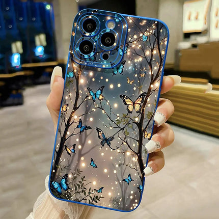 Case for iPhone 16 The Dark Butterfly Pattern Phone Case for iPhone 17 Air 15 14 13 12 11 Pro Max X XR XS 7 8 Plus SE2 16E Cover
