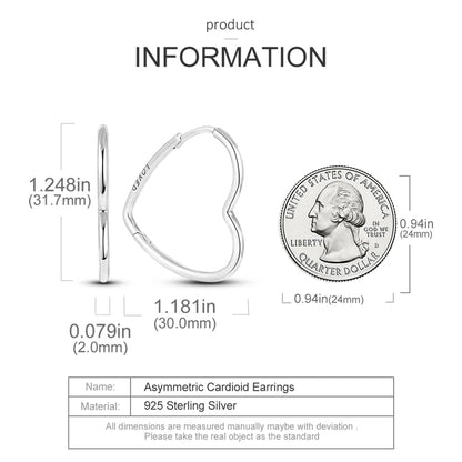 Genuine 925 Sterling Silver Love Feather Earrings Fit Original Charms Hoop  For Women girls Stud Earring Fine Jewelry Gifts