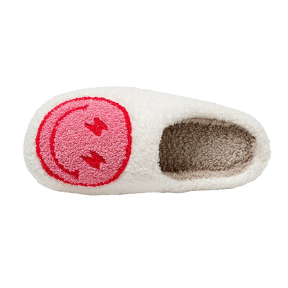 Super Cute Lightning Smile Face Slippers For Women House Funny Ladies Casual Footwear Winter Shoes Indoor Slides for Home