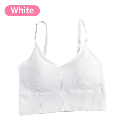 Backless Sportswear Woman Gym Sports Bra Seamless Womens Underwear Adjustable Shoulder Strap Inner Padded Yoga Vest Bralette