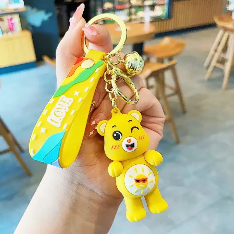 Cartoon Care Bears Movie Ii: A New Generation Popular Accessories, Love Bear Doll Keychains Couple Pendants Halloween Gift