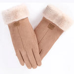 New Fashion Gloves Autumn Winter Cute Furry Warm Mitts Full Finger Mittens Women Outdoor Sport Female Gloves Screen