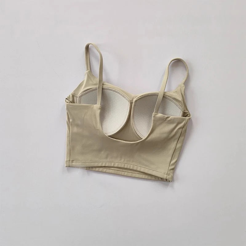 Breathable Sports Bra for Women, Fitness Top, Push Up Sport Bra, Fixed Pad, Yoga Underwear, Sport Tops  Running Vest, Gym Wear