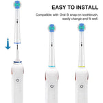 Toothbrush Head Compatible with Oral b Braun Electric Toothbrush, Precision Replacement Brush Heads for Pro Smart Genius, Effici