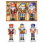 Christmas Nutcracker Soldier Wooden Pendant Xmas Tree Hanging Ornaments 2024 Navidad Decoration for Home 2025 New Year Gifts