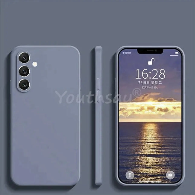 For Samsung Galaxy S24 FE Case Silicone Plain Protect Cover Samsung S25 FE S24 FE S23 S21 S22 Plus Ultra Cover Rubber Case