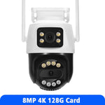 ASECAM 12MP 6K Wifi Camera 8X Zoom Dual Screen Ai Human Detect Auto Tracking CCTV Outdoor Security Surveillance Camera iCSee