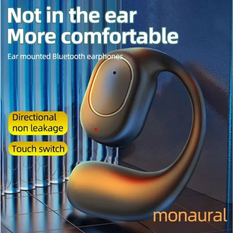 KY2 Wireless Bluetooth Earphones Air Conduction OWS Headphone HiFi Ear-Hook Music Sports Noise Cancel Headset For Smart Phones