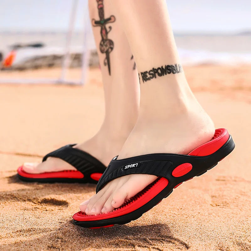 New Summer Fashion Mens Light Slippers Casual Breathable Indoor and Outdoor Slippers