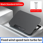Q100 17inch Gaming Laptop Cooler Fan Led Screen Two USB Port 2600RPM Laptop Cooling Pad Notebook Stand For Laptop fan cooler