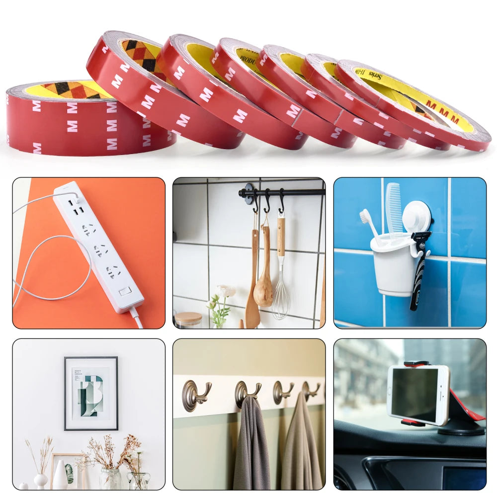 3Meters Strong Double Sided Adhesive Tape With High Viscosity For Automotive Use High Temperature Resistant Fixed Adhesive Patch