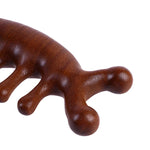 Body Meridian Massage Comb Sandalwood Five Wide Tooth Comb Acupuncture Therapy Blood Circulation Anti-static Smooth Hair