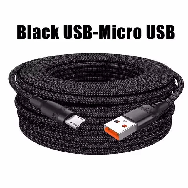 Universal USB Type C Cable 5A Super Fast Charge Cable 3m 5m 8m USB C Extend Data Cable For iphone 15 Samsung Huawei Xiaomi PS4/5