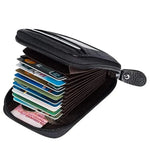 1pc Organ Card Bag Korean Edition Portable Women's Short Bank Card Cover Business Card Clip Zipper Vertical Handheld Bag