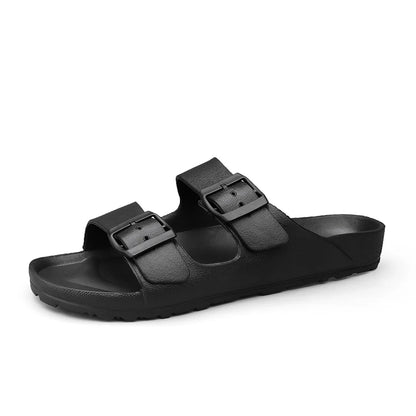 Summer Adjustable Soft Slides Slippers For Men Flat EVA Slippers Lightweight Anti Slip Slippers Size 35-47 48 49  Dropshipping
