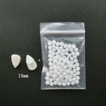 1 Pairs Halloween Vampire Teeth Fangs Dentures Props Party Costume DIY Cosplay Props False Teeth Resin Fangs with Solid Glue