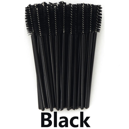 ANNAFRIS 50Pcs  Disposable Eyelash  Brush Soft Head Crystal Eyebrow Brush Lash Extension Brush  Mascara Wand Makeup Tool