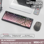 M96 Bluetooth Keyboard Wireless FREEWOLF Screen Gaming Keyboard,Electronic Screen, Multi-Device Connection,Ergonomics Gaming