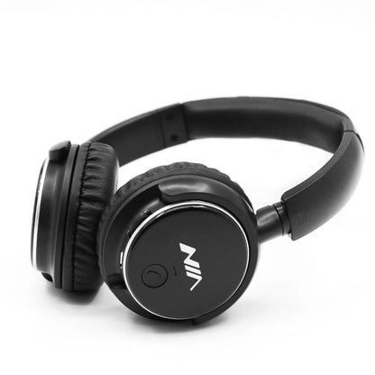 Q1 Bluetooth Headphone Wireless Stereo Music Headset Over-ear TF Card FM Radio Foldable Wired Earphone with Microphone APP