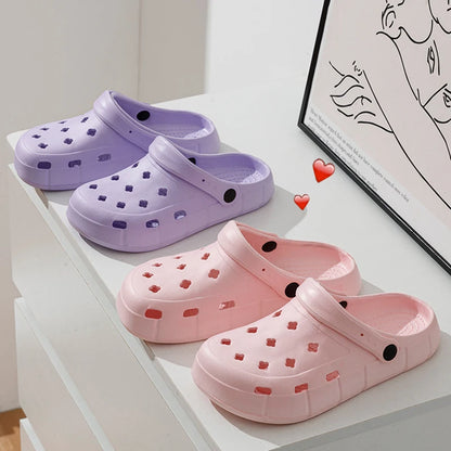Clogs Women Sandals Summer Casual EVA Lightweight Outdoor Women's Shoes Anti Slip Thick Sole Beach Slides Couple Garden Shoes