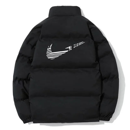 2024 new winter jacket men's standing collar warm cotton clothing street fashion casual jacket men's parka coat camping essentia